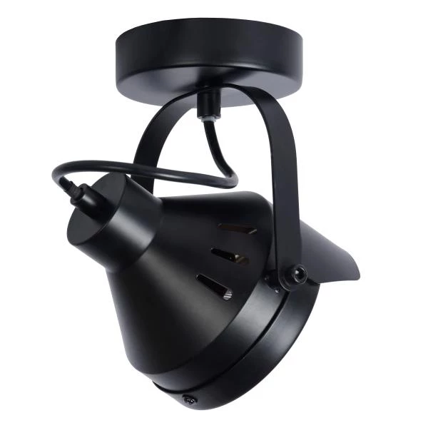 Lucide CICLETA - Ceiling spotlight - 1xGU10 - Black - detail 1